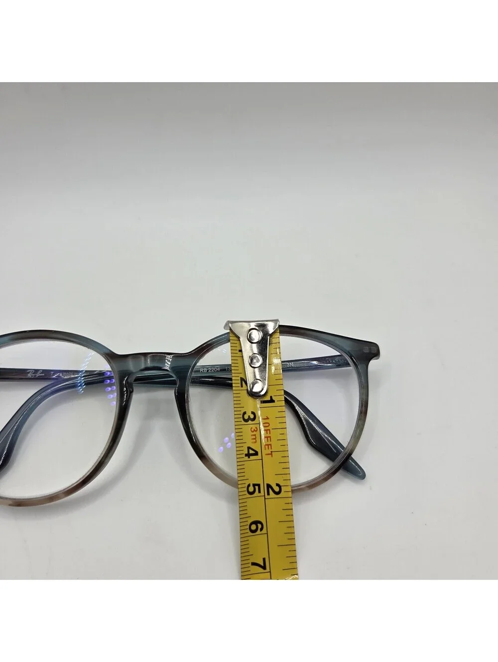 Ray-Ban RB 2204 Green Blue Striped 54/20/145 Gradient 1394GK Glasses Frames